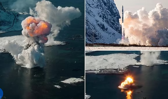Deutsche Rakete explodiert