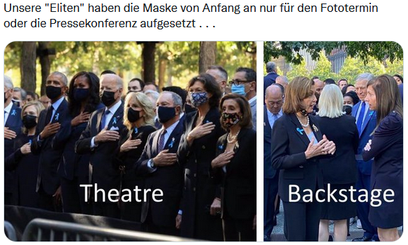 Mit maske ohne maske