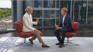 ARD-Sommerinterview mit Alice Weidel und Stellungnahme zu Störaktionen