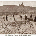 Elbe Tiefststand 1904