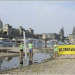 Klimawandel aktivisten elbe