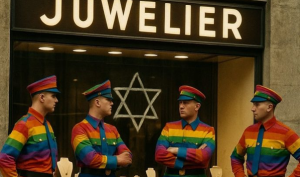 Die braune Uniform von früher kommt heute in Regenbogenfarben