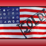 Wenn Oligarchen sich streiten, erfahren ihre Opfer die traurige Wahrheit! US Fahne mit sold