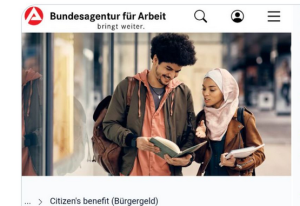 BA wirbt in Englisch und Arabisch im Ausland für das Bürgergeld