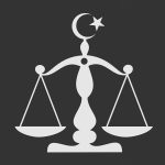 Justiz-Waage-Halbmond