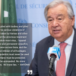 UN-Generalsekretär António Guterres bei seiner Rede vor der Abstimmung