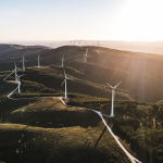 Windräder auf Berg