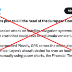 GPS-Störfeuer gegen von der Leyen Flieger frei erfunden – Propagandahetze immer unerträglicher X Beitrag über VdL Flug