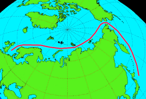 Beweis der Handelsschiffbarkeit von Nordostpassage durch Russland und China
