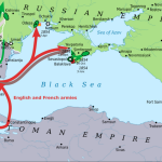 Krimkrieg 1853 mit Karte 1854