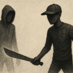 Machete und 2 Personen