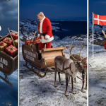 Trump als Santa Claus in Grönland
