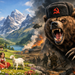 Kriegstreiber-Wahn: Nun soll sich sogar die Schweiz von Russland bedroht fühlen! Russischer bär marschiert in die Schweiz ein