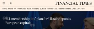 „Financial Times“: EU-Beitritt der Ukraine ist Putin-Trump-Falle