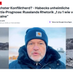 Habeck kann's nicht lassen: Unerträgliche Wortspenden zu Grönland und Russland Habek focus grönland