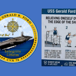 USS Gerald R. Ford logo und wc