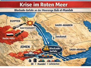 Huthi-Miliz jetzt im Iran-Krieg dabei – Blockade auch im Roten Meer droht
