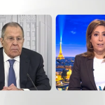 Sergej Lawrow im Interview durch TV France