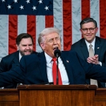 US-Praesident-Trump-waehrend-seiner-Rede-zur-Lage-der-Nation
