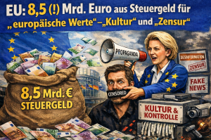 EU: 8,5 (!) Mrd. Euro aus Steuergeld für „europäische Werte“