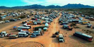 Systemaussteiger in der Wüste Arizonas