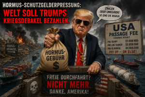 Hormus-Schutzgelderpressung: Welt soll Trumps Kriegsdebakel bezahlen