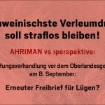 SOS-Rechtsstaat: Schweinischste Verleumdung soll straflos bleiben! schweinischste verläumdung