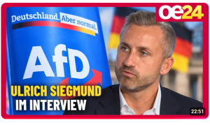 Ulrich Siegmund bei oe24 – und warum sein Wien-Besuch für Wirbel sorgt (VIDEO)